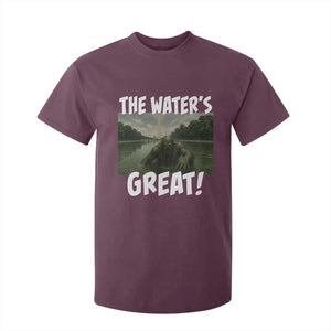 The Water is Great Swamp Monster Reflecting Pool T Shirt For Kid Funny Washington DC Algae Creature Meme