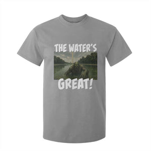 The Water is Great Swamp Monster Reflecting Pool T Shirt For Kid Funny Washington DC Algae Creature Meme