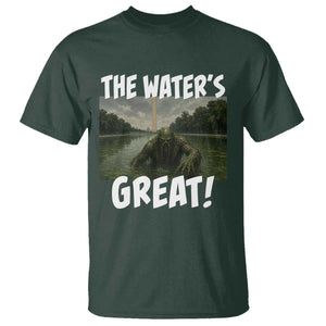 The Water is Great Swamp Monster Reflecting Pool T Shirt Funny Washington DC Algae Creature Meme