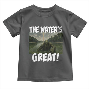 The Water is Great Swamp Monster Reflecting Pool Toddler T Shirt Funny Washington DC Algae Creature Meme