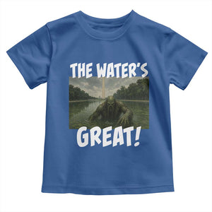 The Water is Great Swamp Monster Reflecting Pool Toddler T Shirt Funny Washington DC Algae Creature Meme
