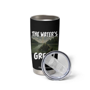 The Water is Great Swamp Monster Reflecting Pool Tumbler Cup Funny Washington DC Algae Creature Meme