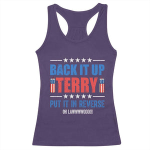 Back It Up Terry Put It In Reverse Oh Lawd Racerback Tank Top Funny 4th of July Fireworks Patriotic
