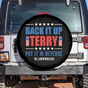 Back It Up Terry Put It In Reverse Oh Lawd Spare Tire Cover Funny 4th of July Fireworks Patriotic