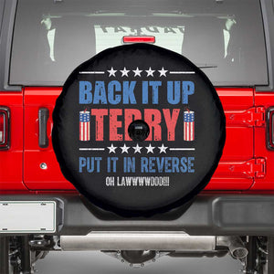 Back It Up Terry Put It In Reverse Oh Lawd Spare Tire Cover Funny 4th of July Fireworks Patriotic