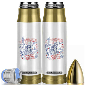 Pledge Allegiance To Your Hands Team Vibes Bullet Tumbler Statue of Liberty Doodle Americana Graphic