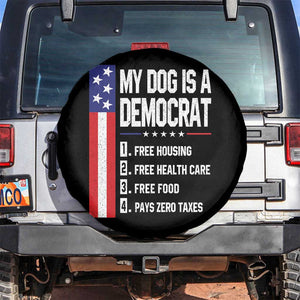 My Dog Is A Democrat Funny Conservative Humor Spare Tire Cover Dog Owner Joke Political Satire
