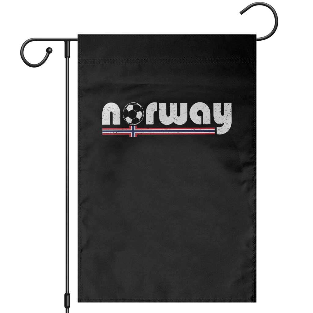 Classic Norway Soccer Vintage Norwegian Flag Garden Flag Football Fans Support TS02 Black Print Your Wear