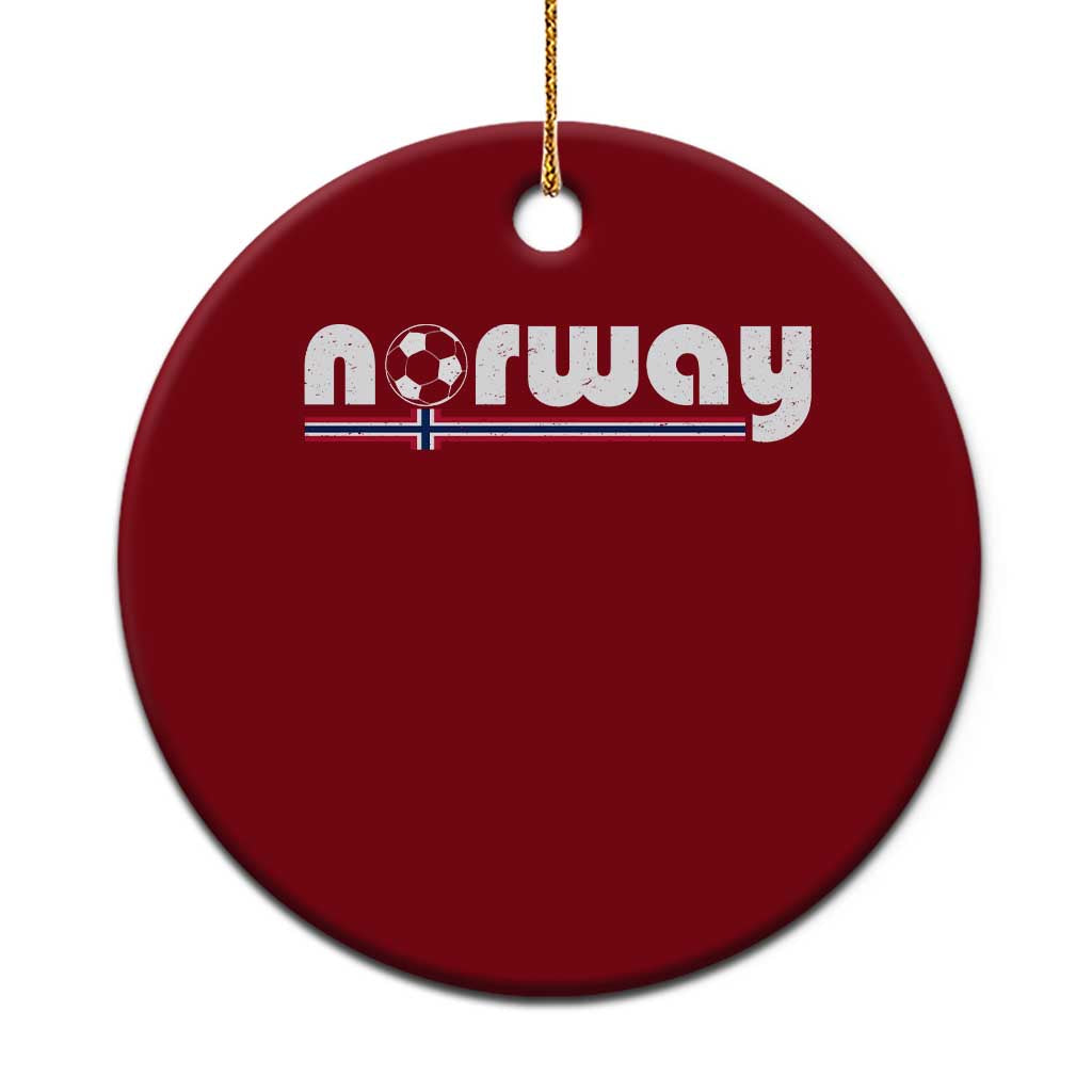 Classic Norway Soccer Vintage Norwegian Flag Ceramic Ornament Football Fans Support TS02 1pc Red Print Your Wear