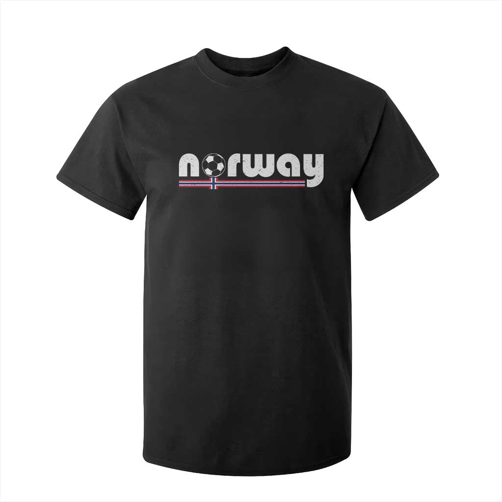 Classic Norway Soccer Vintage Norwegian Flag T Shirt For Kid Football Fans Support TS02 Black Print Your Wear