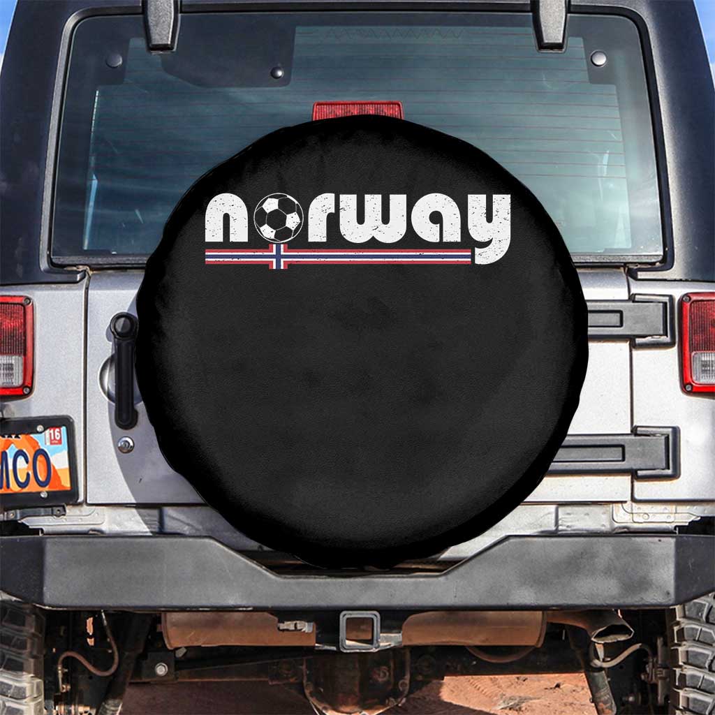 Classic Norway Soccer Vintage Norwegian Flag Spare Tire Cover Football Fans Support TS02 No hole Black Print Your Wear