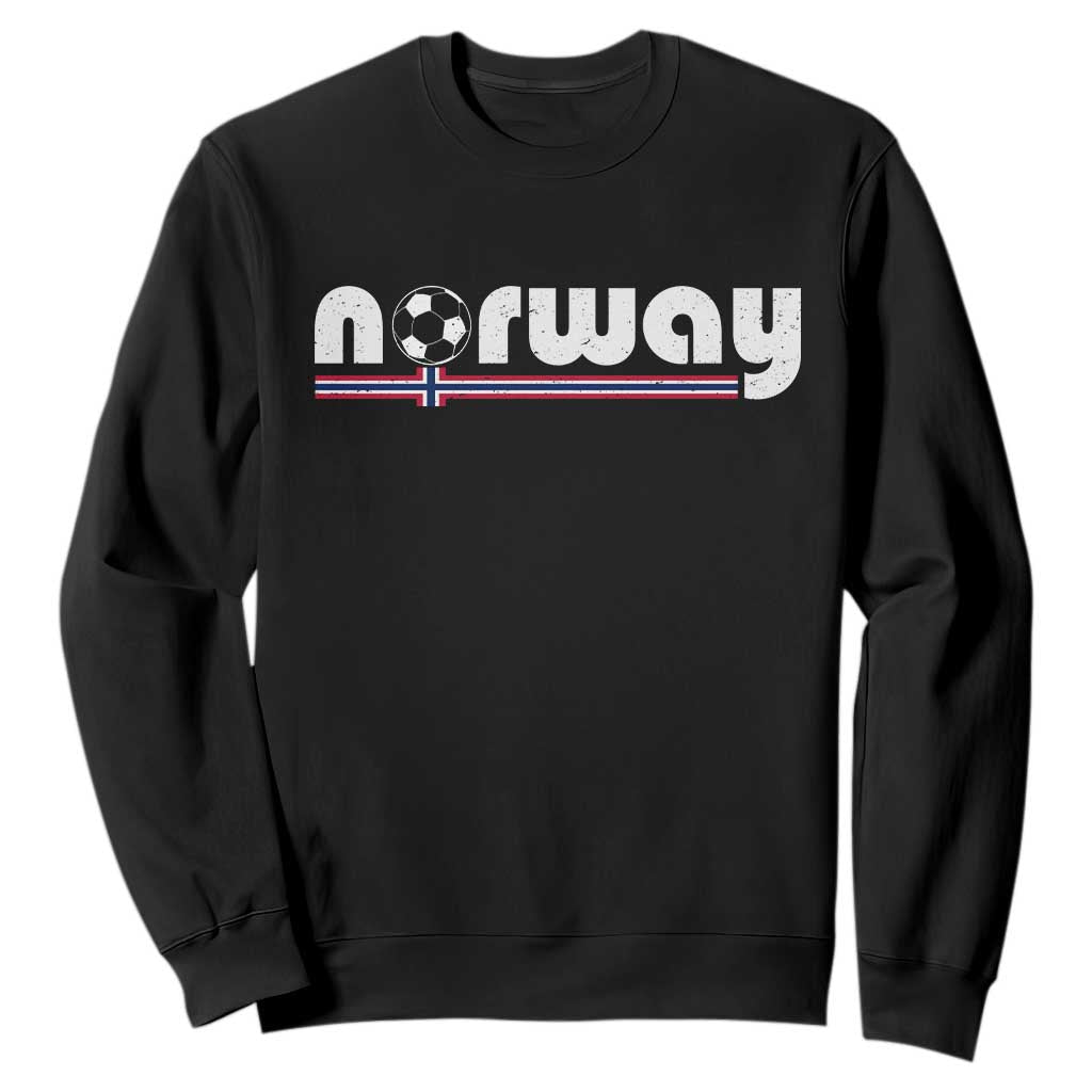 Classic Norway Soccer Vintage Norwegian Flag Sweatshirt Football Fans Support TS02 Black Print Your Wear