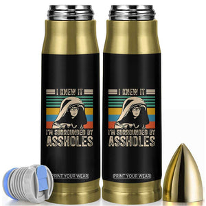 Funny I Knew It Im Surrounded by Axxholes Sci-fi Parody Bullet Tumbler Retro Sunset Space Vintage 1980s Movie Quote Inspo Meme TS02 Black Print Your Wear