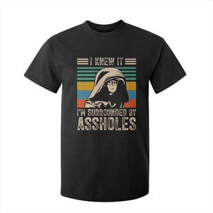 Funny I Knew It Im Surrounded by Axxholes Sci-fi Parody T Shirt For Kid Retro Sunset Space Vintage 1980s Movie Quote Inspo Meme TS02 Black Print Your Wear