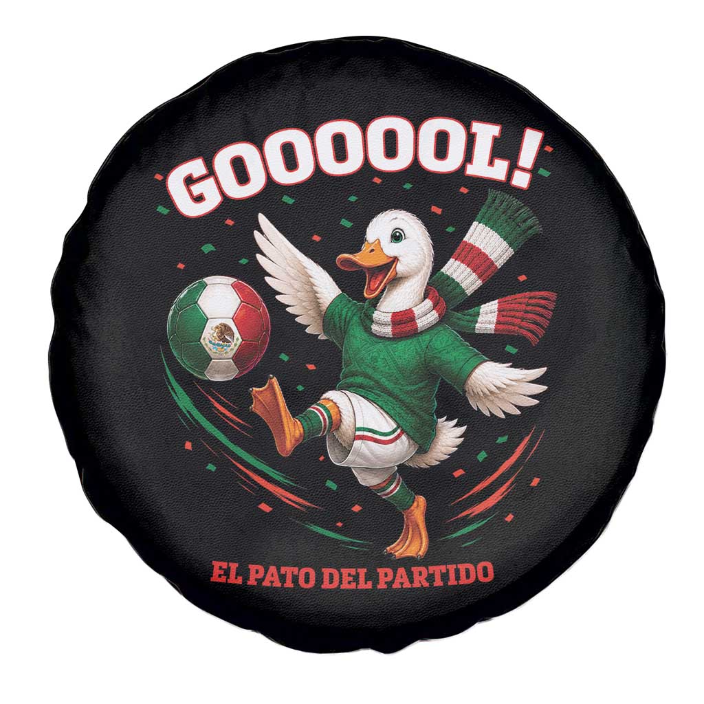 Funny Merlin the Duck Mexico Soccer Supporter Spare Tire Cover El Pato Del Partido Goooool Football Fans TS02 Print Your Wear