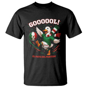 Funny Merlin the Duck Mexico Soccer Supporter T Shirt El Pato Del Partido Goooool Football Fans TS02 Black Print Your Wear
