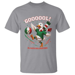 Funny Merlin the Duck Mexico Soccer Supporter T Shirt El Pato Del Partido Goooool Football Fans TS02 Sport Gray Print Your Wear