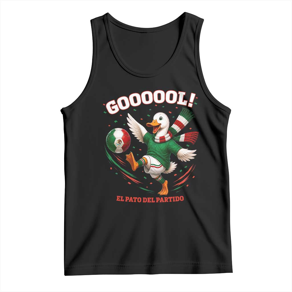 Funny Merlin the Duck Mexico Soccer Supporter Tank Top El Pato Del Partido Goooool Football Fans TS02 Black Print Your Wear