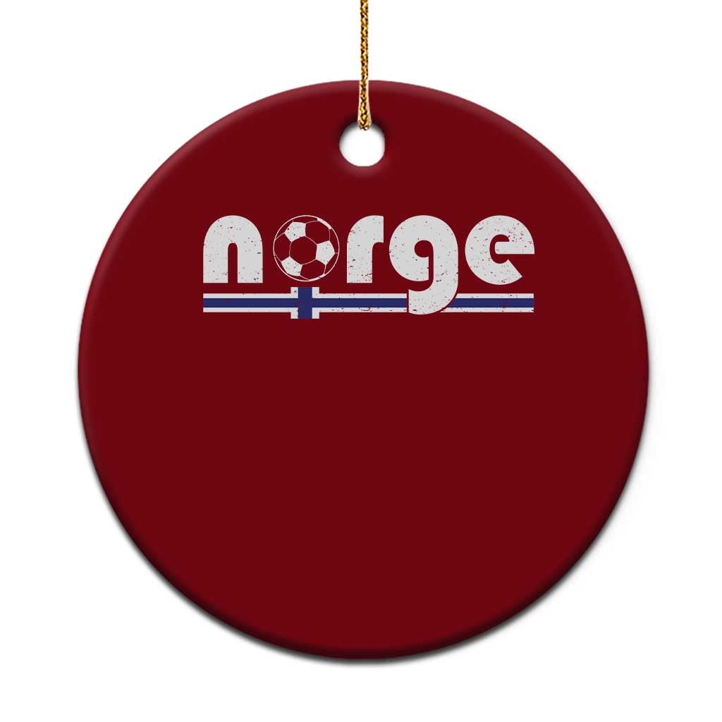 Vintage Norge Norway Flag Norwegian Pride Ceramic Ornament Soccer Lover Football Fans Support TS02 1pc Red Print Your Wear