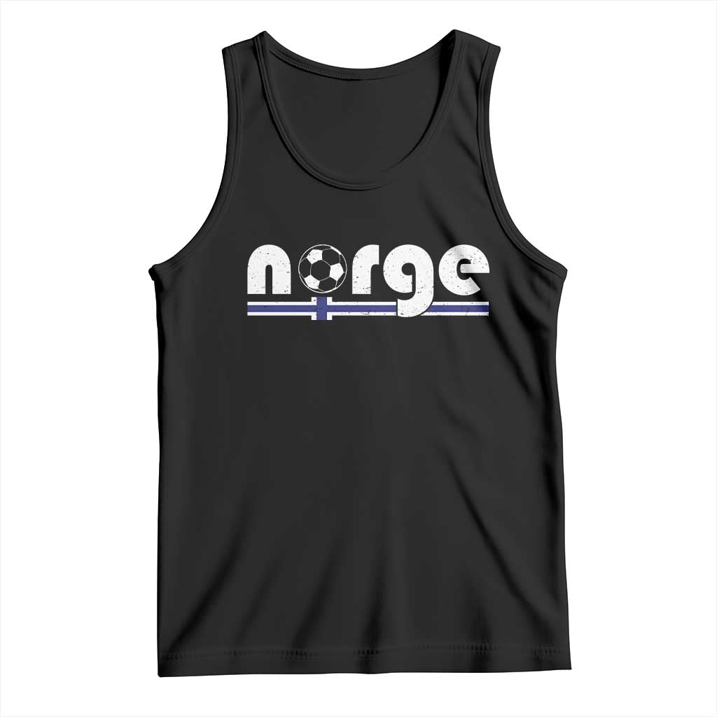 Vintage Norge Norway Flag Norwegian Pride Tank Top Soccer Lover Football Fans Support TS02 Black Print Your Wear