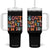 Funny Retro Groovy 10th Birthday Tumbler With Handle Out Single Digits I'm Ten TS02 One Size: 40 oz Black Print Your Wear