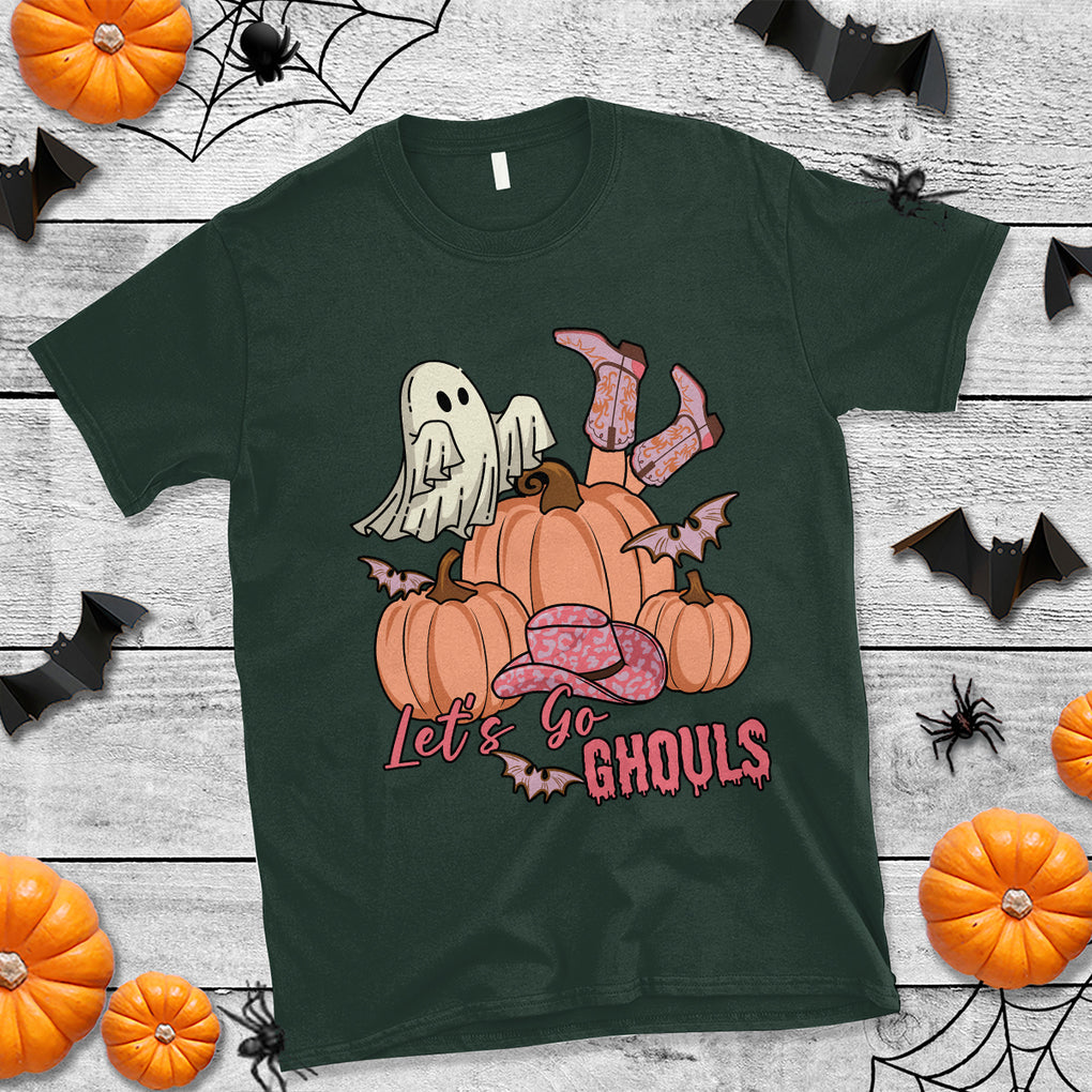 Let's Go Ghouls Halloween Costume Retro Rodeo Halloween Cowgirl T Shirt TS02 Printyourwear