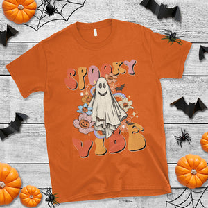 Spooky Vibe Retro Groovy Spooky Boo Ghost Halloween Costume T Shirt TS02 Printyourwear