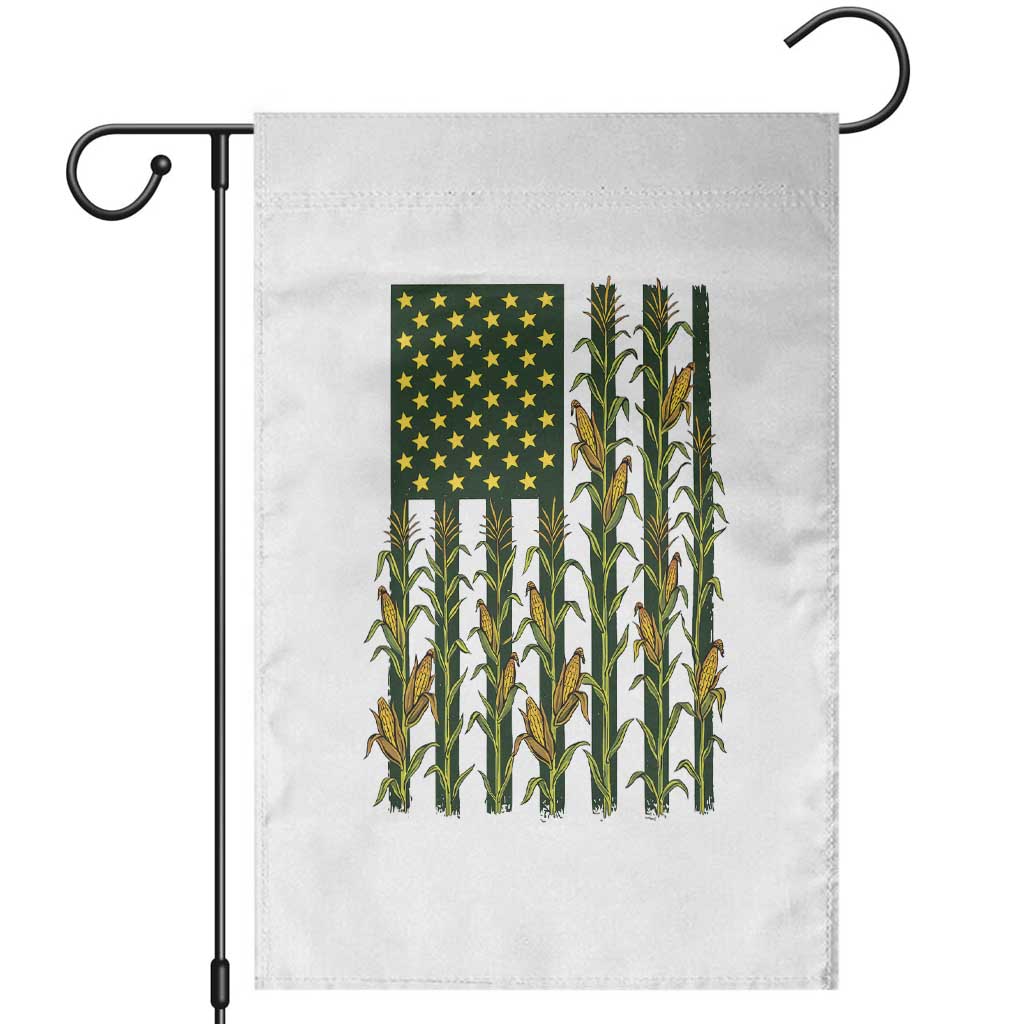American Flag Corn Farmer Country Agriculture Garden Flag Vintage Patriotic Harvest TS02 White Print Your Wear