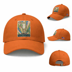 Vintage Frog Drinking Coffee Sarcastic Meme Baseball Cap Wish I Lacked Critical Thinking Skills You All Seem So Happy