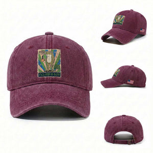 Vintage Frog Drinking Coffee Sarcastic Meme Washed Cotton Baseball Cap Wish I Lacked Critical Thinking Skills You All Seem So Happy