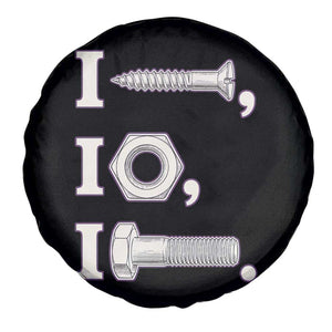 Funny Handyman Mechanic Adult Humor Spare Tire Cover I Screw I Nut I Bolt Rebus Hardware Innuendo Offensive Joke