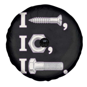 Funny Handyman Mechanic Adult Humor Spare Tire Cover I Screw I Nut I Bolt Rebus Hardware Innuendo Offensive Joke