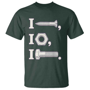Funny Handyman Mechanic Adult Humor T Shirt I Screw I Nut I Bolt Rebus Hardware Innuendo Offensive Joke