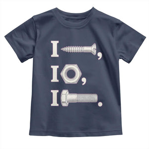 Funny Handyman Mechanic Adult Humor Toddler T Shirt I Screw I Nut I Bolt Rebus Hardware Innuendo Offensive Joke