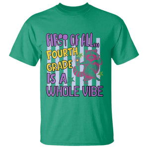Cute Raccoon 4th Grade Student Teacher Preppy Style T Shirt First of All Fourth Grade Is A Whole Vibe Back To School