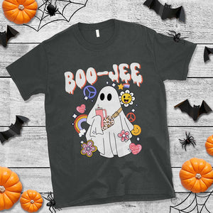 Ghost Halloween Costume T Shirt Spooky Season Hippie Boujee Boo-Jee TS02 Dark Heather Print Your Wear