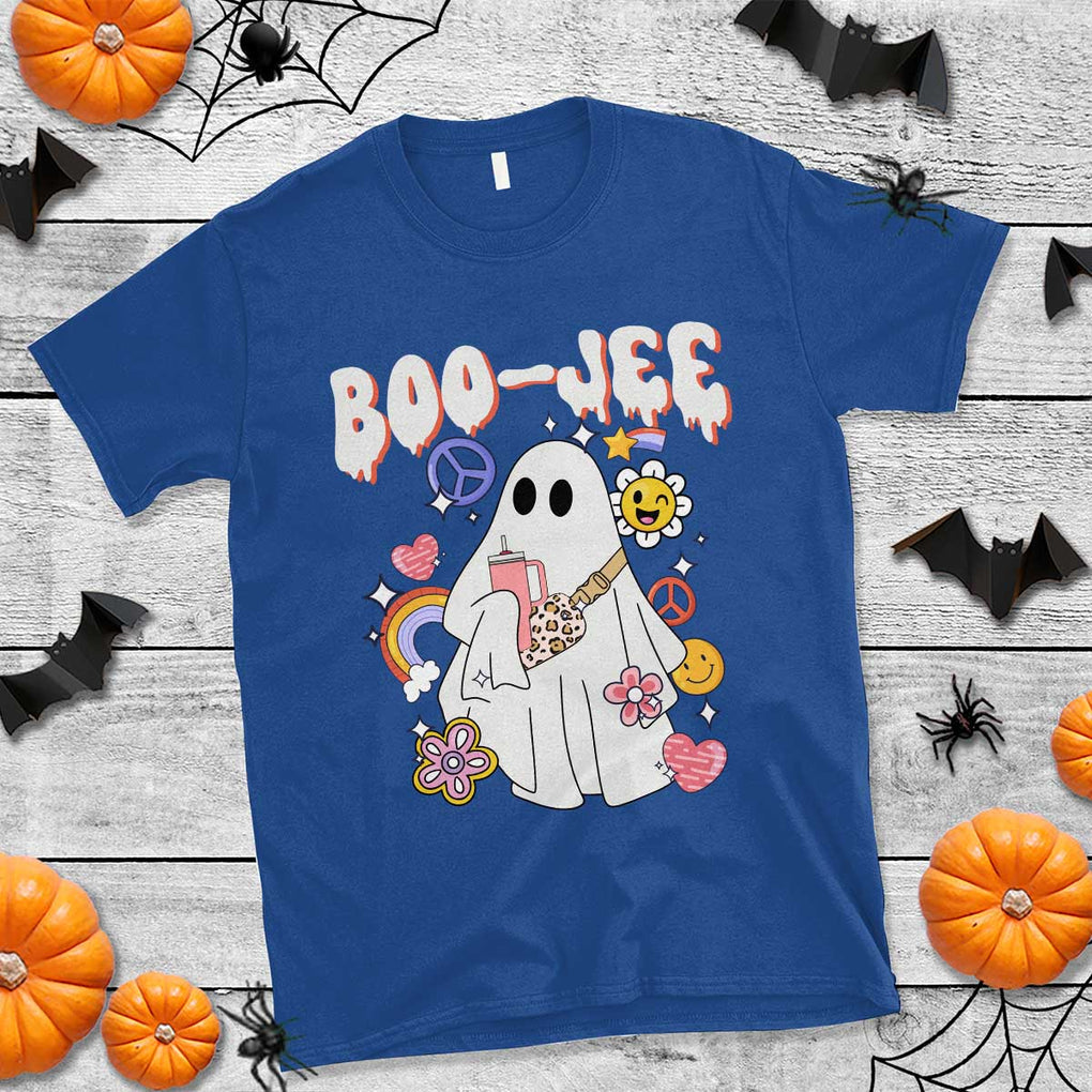 Ghost Halloween Costume T Shirt Spooky Season Hippie Boujee Boo-Jee TS02 Royal Blue Print Your Wear