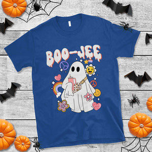 Ghost Halloween Costume T Shirt Spooky Season Hippie Boujee Boo-Jee TS02 Royal Blue Print Your Wear
