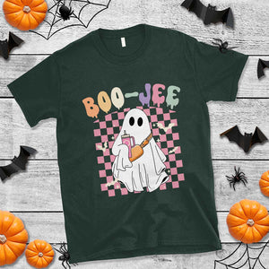 Ghost Halloween Costume T Shirt Spooky Season Cute Boujee Boo-Jee TS02 Dark Forest Green Print Your Wear