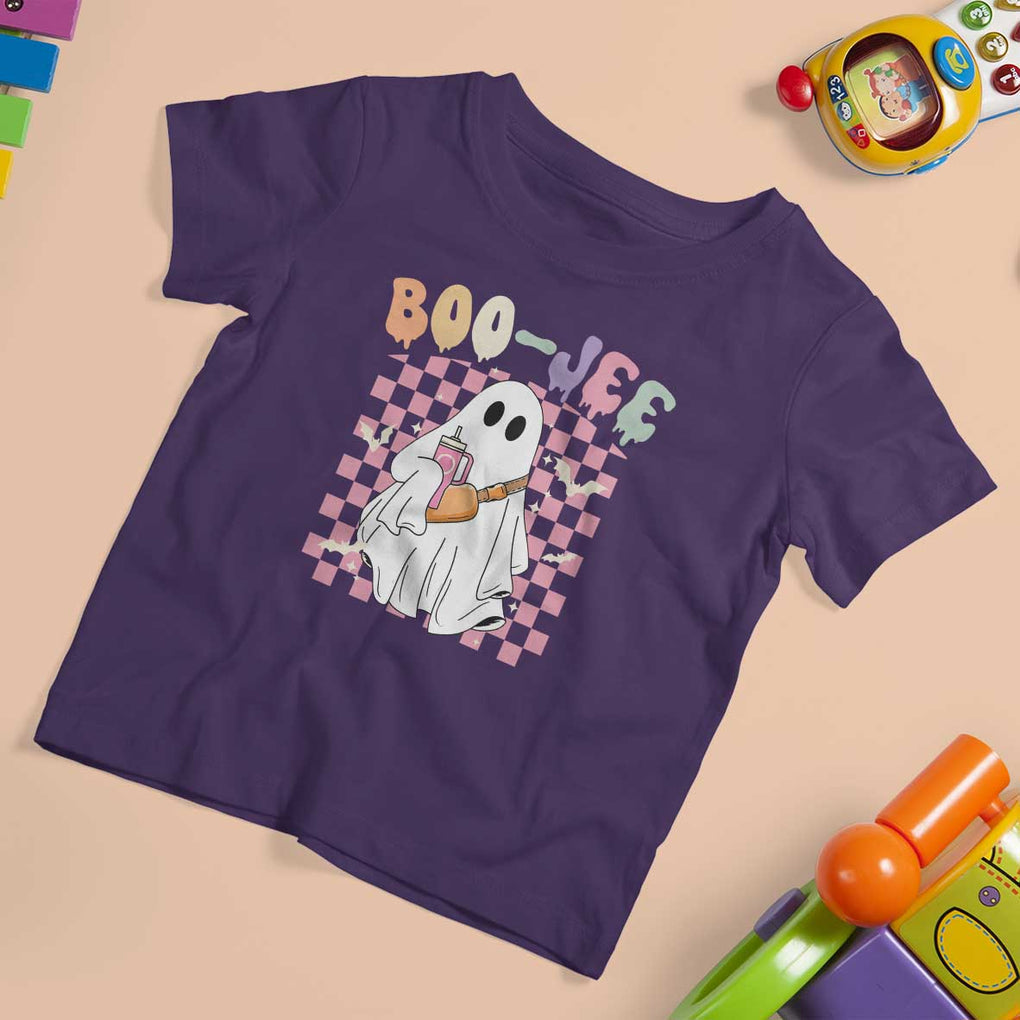 Ghost Halloween Costume T Shirt For Kid Spooky Season Cute Boujee Boo-Jee TS02 Purple Print Your Wear
