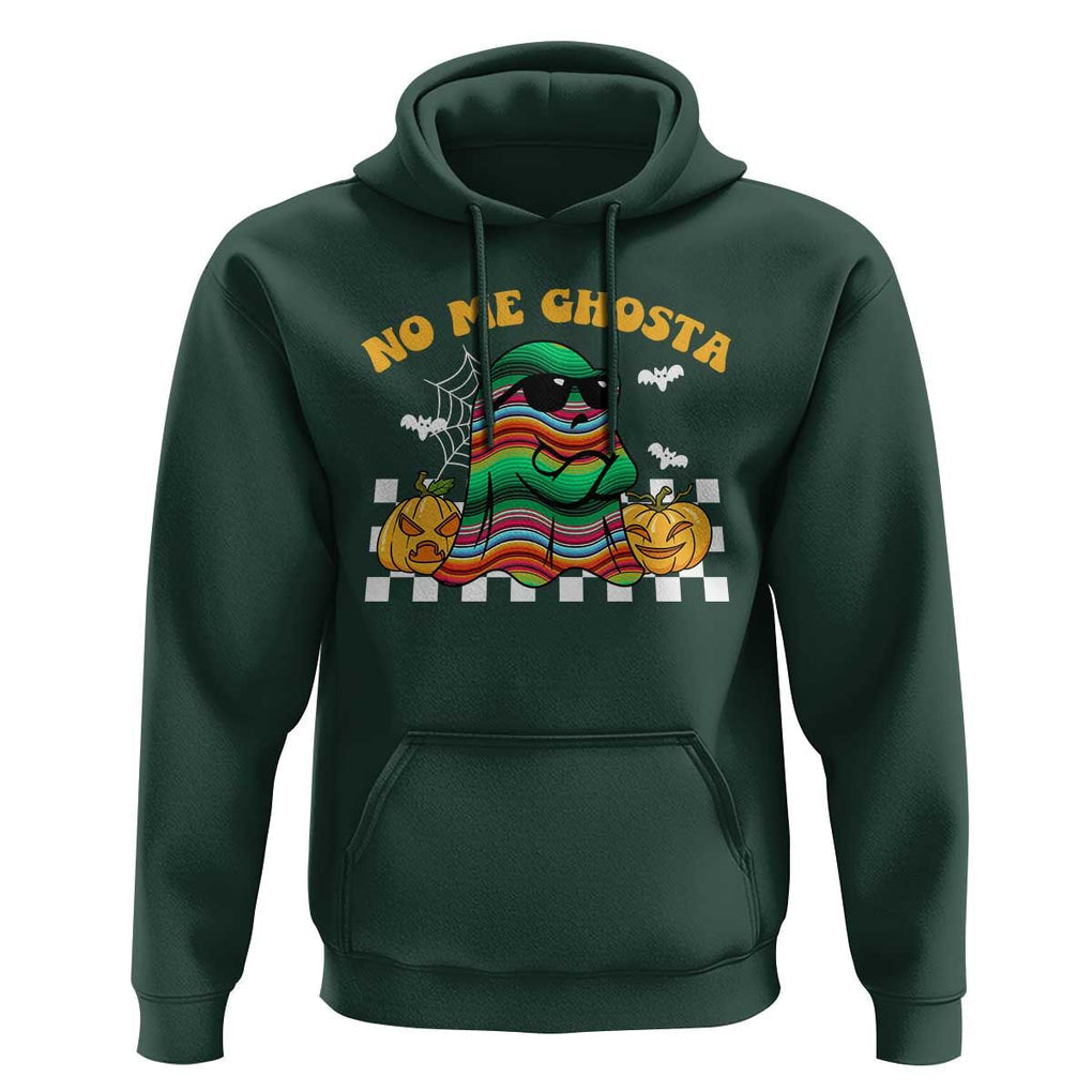 Mexican Ghost Hoodie No Me Ghosta Funny Halloween Ghost Retro Boo Sheet TS02 Dark Forest Green Print Your Wear
