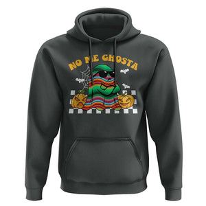 Mexican Ghost Hoodie No Me Ghosta Funny Halloween Ghost Retro Boo Sheet TS02 Dark Heather Print Your Wear