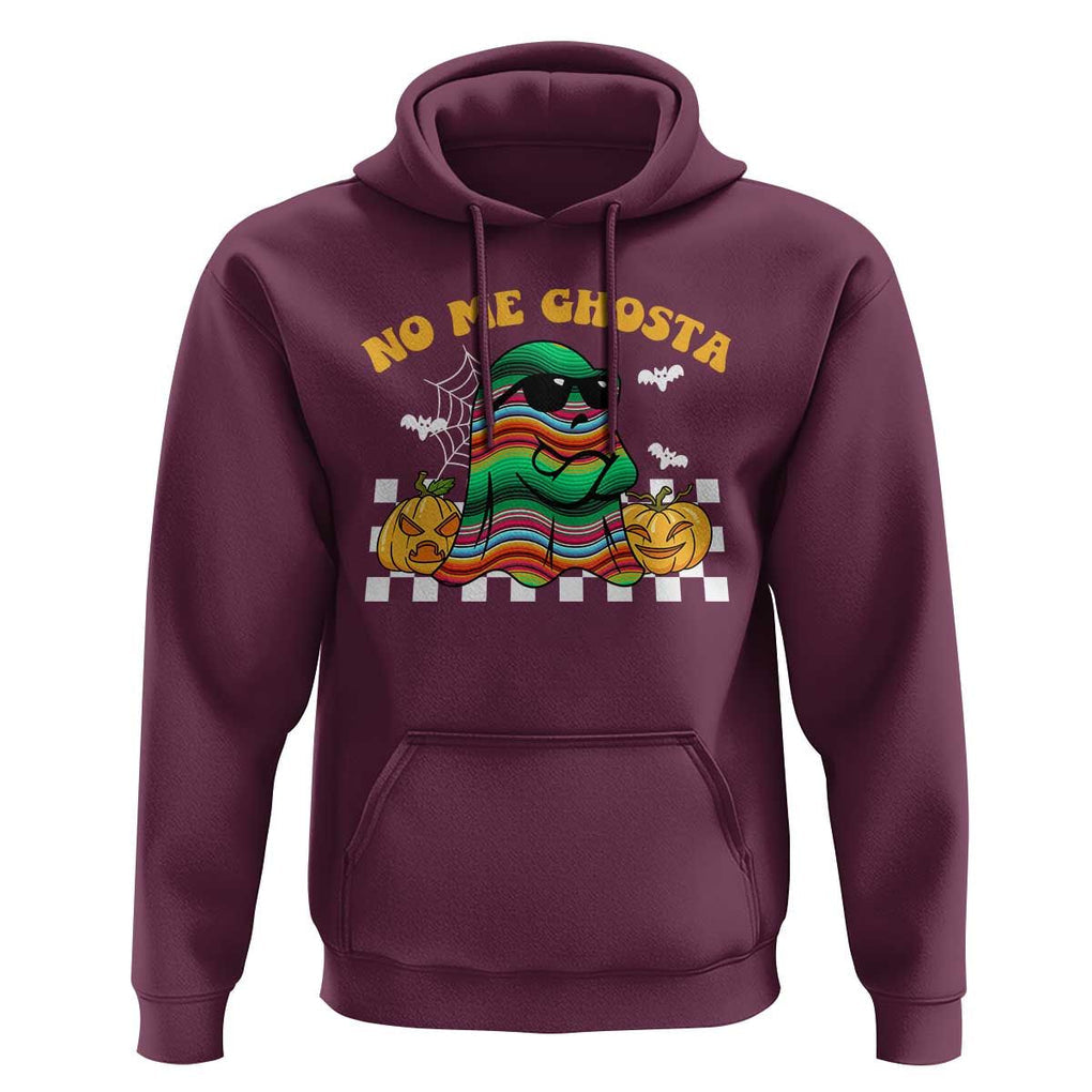 Mexican Ghost Hoodie No Me Ghosta Funny Halloween Ghost Retro Boo Sheet TS02 Maroon Print Your Wear