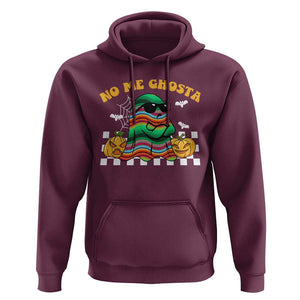 Mexican Ghost Hoodie No Me Ghosta Funny Halloween Ghost Retro Boo Sheet TS02 Maroon Print Your Wear