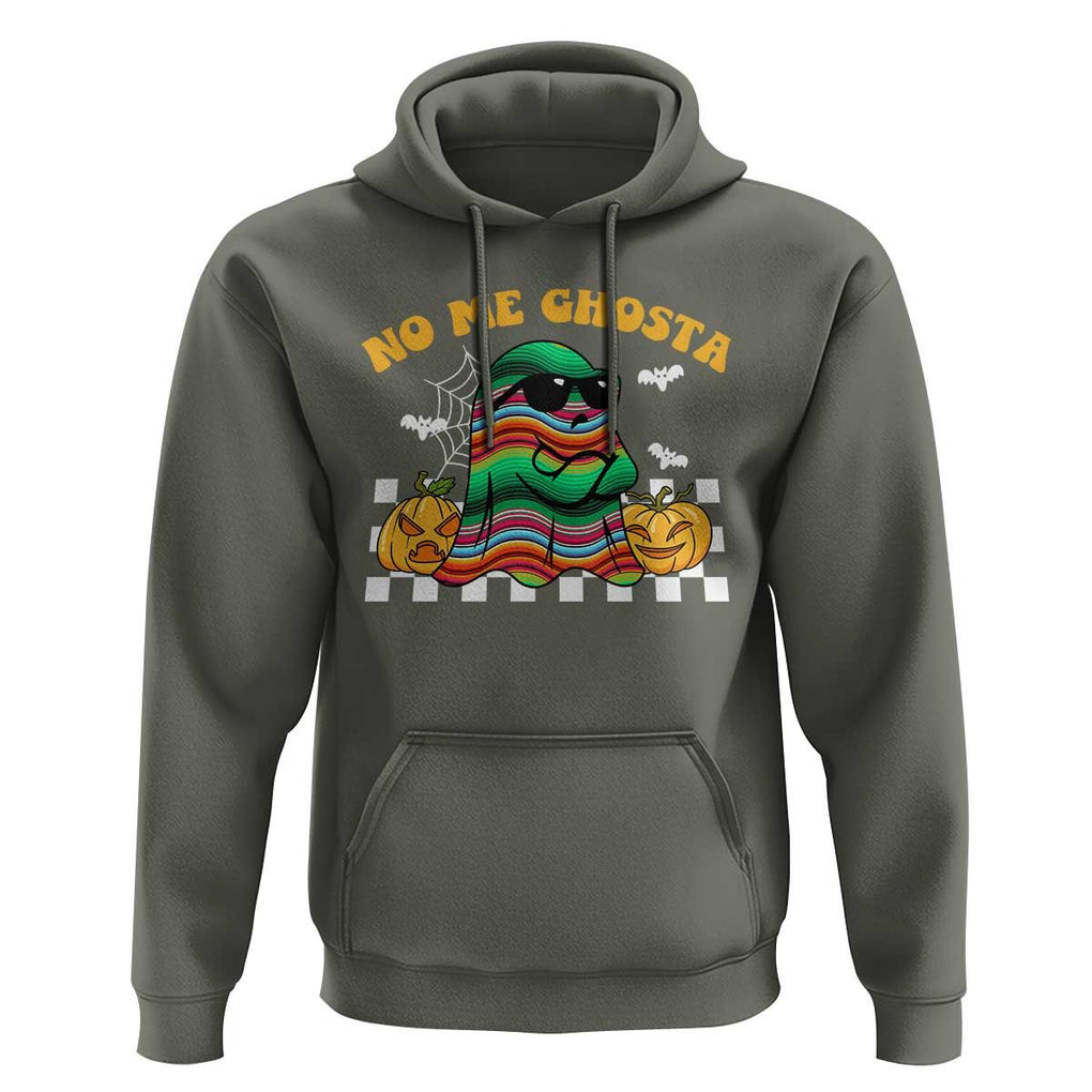 Mexican Ghost Hoodie No Me Ghosta Funny Halloween Ghost Retro Boo Sheet TS02 Military Green Print Your Wear