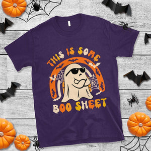 Ghost Halloween Costume T Shirt Funny This is Some Boo Sheet TS02 Purple Print Your Wear