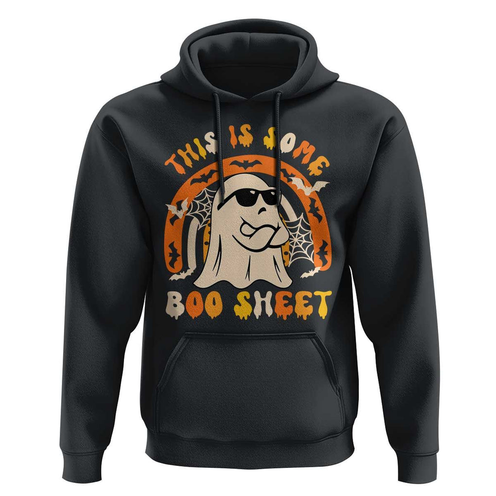 Ghost Halloween Costume Hoodie Funny This is Some Boo Sheet TS02 Black Print Your Wear