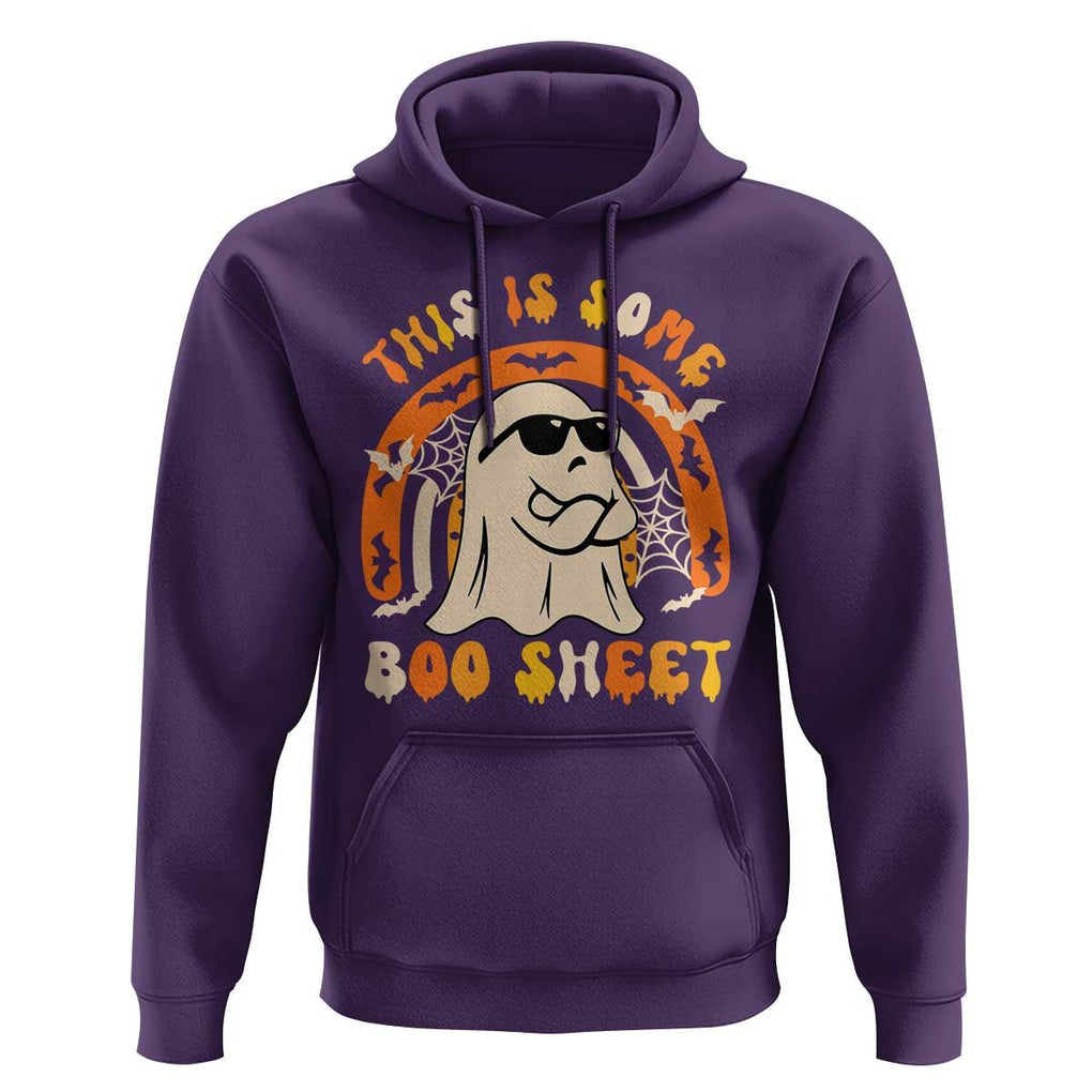 Ghost Halloween Costume Hoodie Funny This is Some Boo Sheet TS02 Purple Print Your Wear