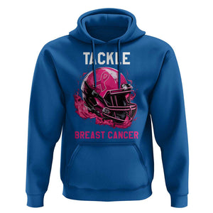 Tackle Breast Cancer Hoodie Pink Ribbon Awareness American Football Helmet TS02 Royal Blue Print Your Wear