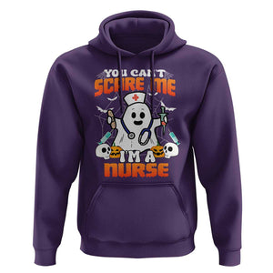 Halloween Nurse Hoodie You Can't Scare Me I'm A Nurse RN Boo Sheet Ghost TS02 Purple Print Your Wear